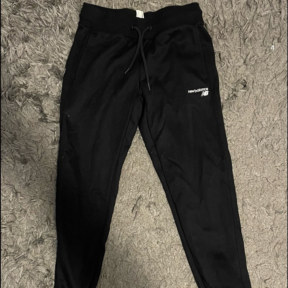 Womens Black New Balance Jogger Sweatpants Small